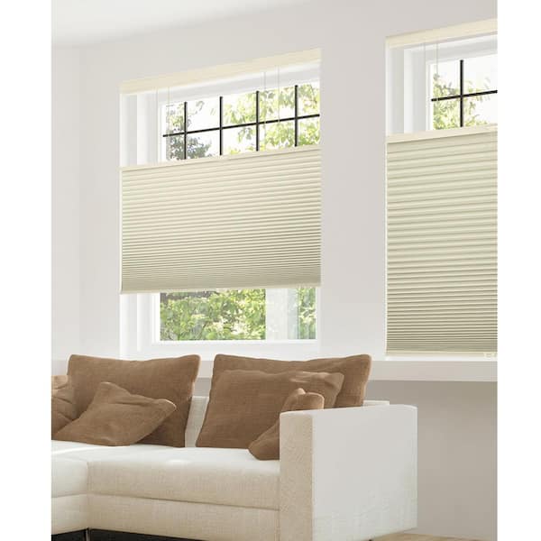Chicology Cut-to-Width Fawn 9/16 in. Blackout Cordless Cellular Shades - 69.5 in. W x 72 in. L