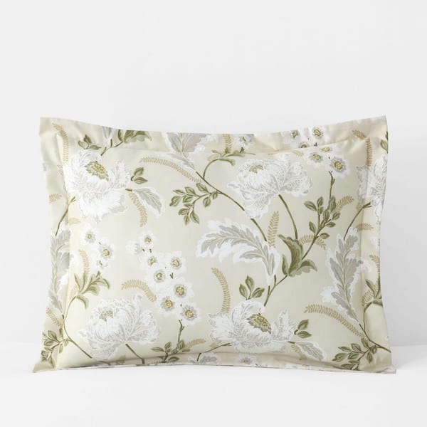 Legends Hotel Tranquil Blossom Wrinkle-Free Sateen Antique Beige Standard Sham