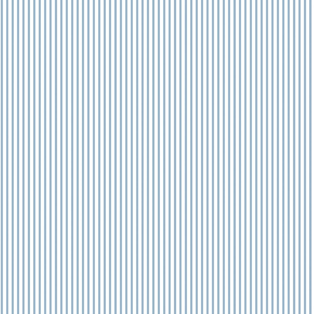 Candy Stripe Blue Matte Finish Non-Woven Paper Non-Pasted Wallpaper ...