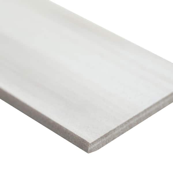 MSI Water Color Bianco Bullnose 3.5 in. x 24 in. Matte Porcelain Wall Tile (24 lin. ft./Case)