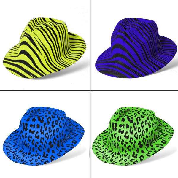Novelty Place Neon Animal Print Plastic 