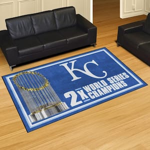Kansas City Royals Blue Dynasty 5 ft. x 8 ft. Plush Area Rug