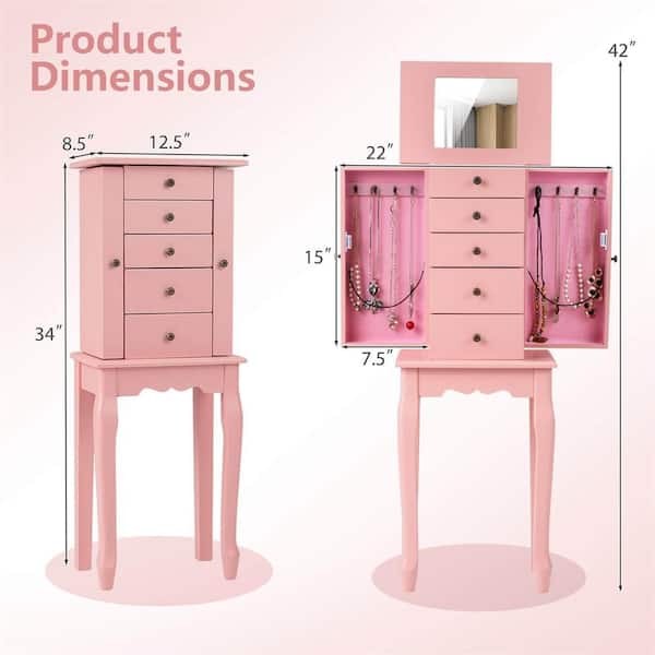 Pink Love アンティークホワイト木製キャビネット キャビネット 幅80cm 姫系 木製 アンティーク調 ブロカント