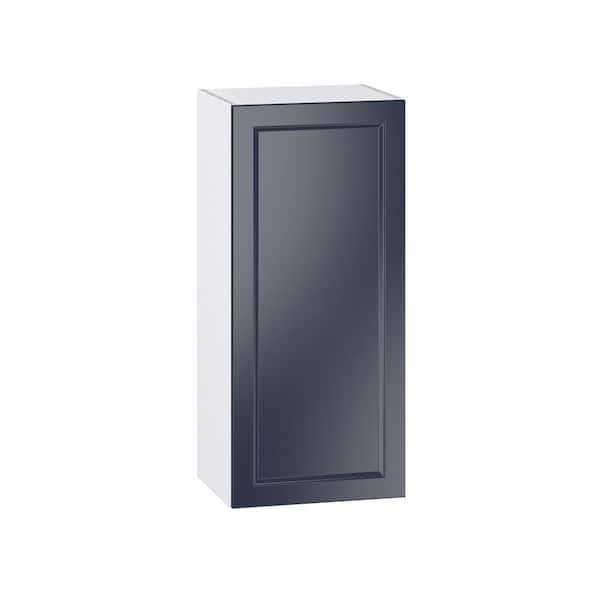 J COLLECTION Laramie 18 in. W x 14 in. D x 40 in. H Assembled Wall Kitchen Cabinet in Painted Blue