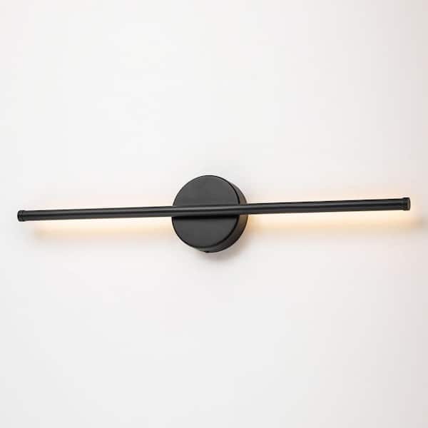 Rennnsan Aidan 1-Light Black Linear Dimmable LED Wall Sconce