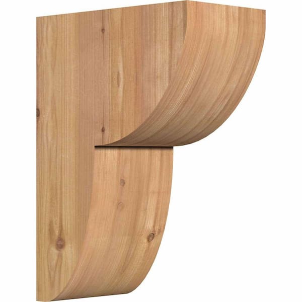 Ekena Millwork 5-1/2 in. x 10 in. x 14 in. Western Red Cedar Crestline Smooth Corbel