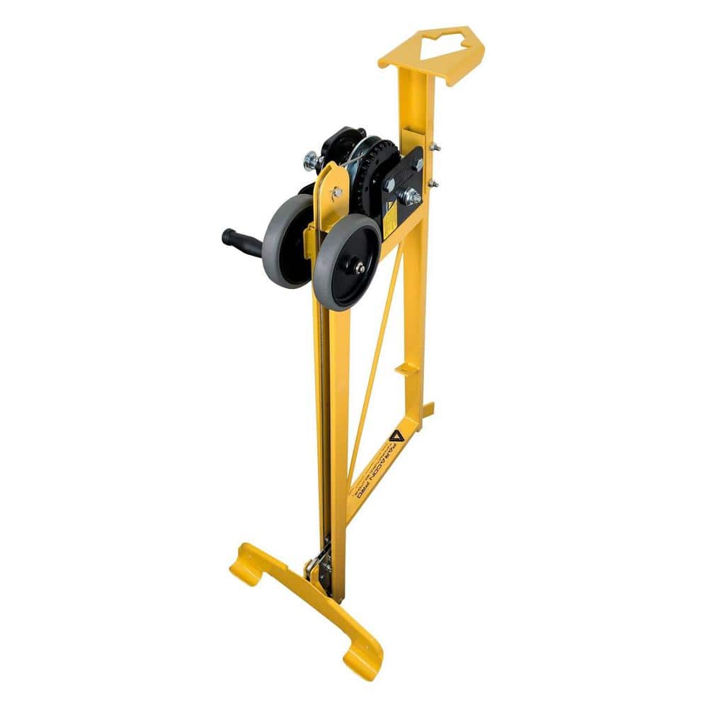 Heavy-Duty Yellow Steel Drywall Lift Loader Attachment