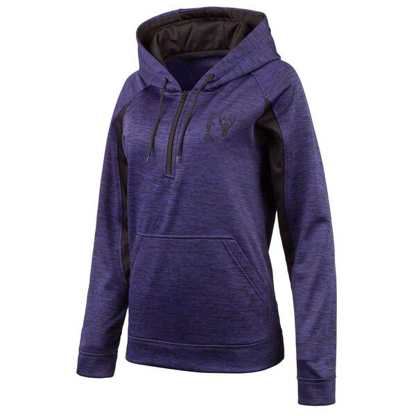 HUNTWORTH HUNTWORTH Women's X-Large Heather Violet / Black Hooded Pullover