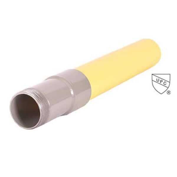 HOME-FLEX 1/2 in. IPS Poly DR 9.3 to 1/2 in. MIP Underground Yellow Poly Gas Transition