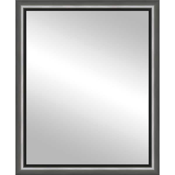 Timeless Frames 24 in. x 30 in. Cleo Pewter Framed Mirror