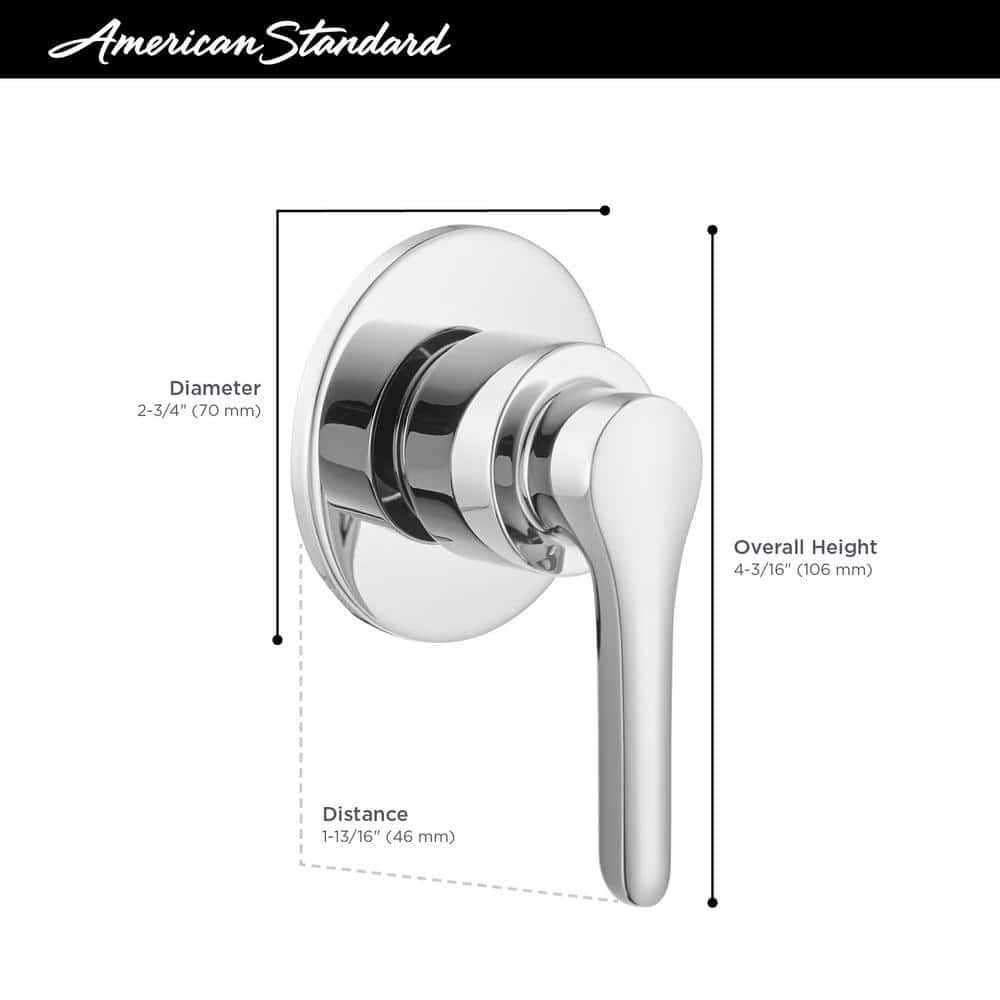 Brushed Nickel Modern Brass Diverter Valve Trim Kit