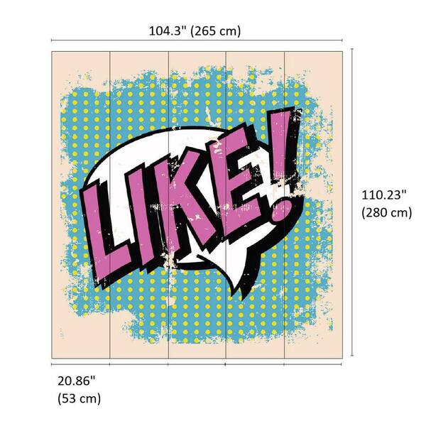 アートパネル Veer Decor Like Pop Art Wall Mural 8253-AV - The Home Depot