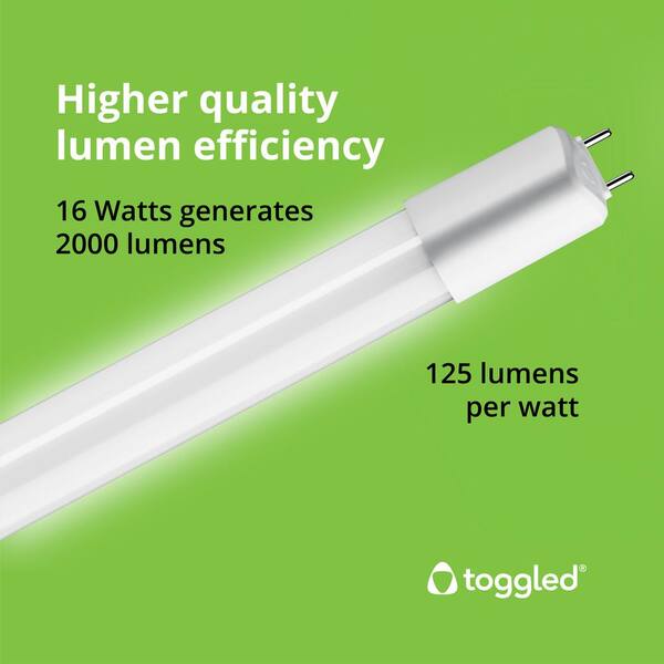 thumbnail image 2 of 25-Pack 4ft T8 LED Tube Bulbs – 4000K Cool White – 18W – Frosted – No Ballast Required – 48" Replacement 2 of 2