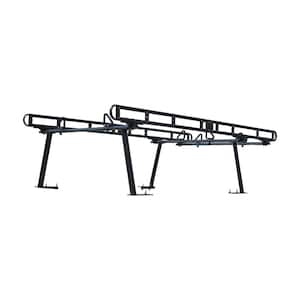 800 lbs. Capacity Black Powder-Coated Aluminum Truck Ladder Rack (Not a Tool Box)