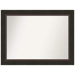 Milano Bronze 44.5 in. W x 33.5 in. H Non-Beveled Wood Bathroom Wall Mirror in Bronze, Brown