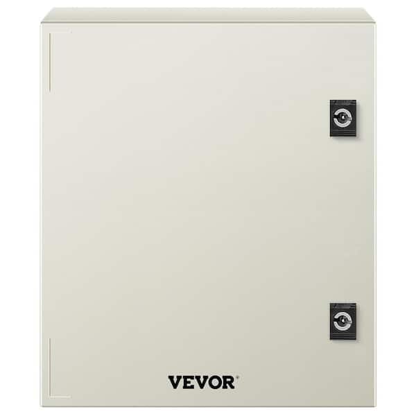 1536 cu.in. Electrical Enclosure Box 16 in.x 12 in. x 8 in. NENA 4X Junction Box Fiberglass with Mounting Plate