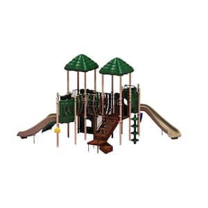 UPlay Today Pike's Peak (Natural) Commercial Playset with Ground Spike