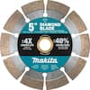 Makita 5 in. Segmented Rim Diamond Blade for General Purpose B-69618 ...