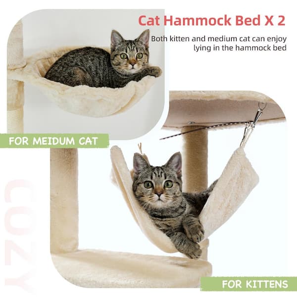 cenadinz Medium to Large Cat Floor to Ceiling Cat Tree
