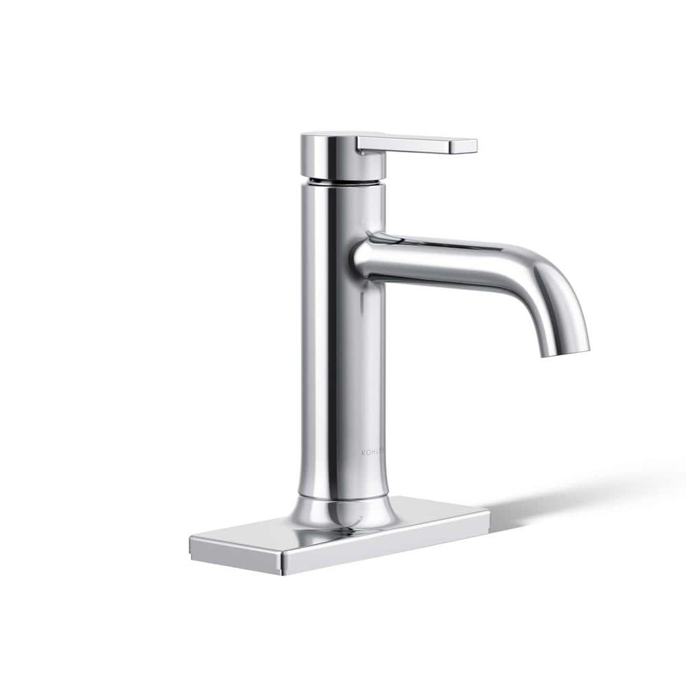 KOHLER Venza Single-Handle Single-Hole Bathroom Faucet in Polished