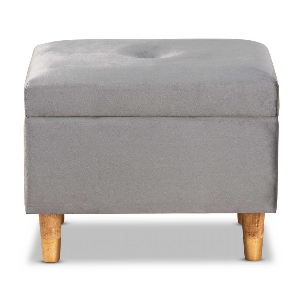 Baxton Studio Elias Grey and Oak Storage Ottoman 178 11318 HD