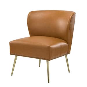 Anita Camel Side Chair with Metal Legs