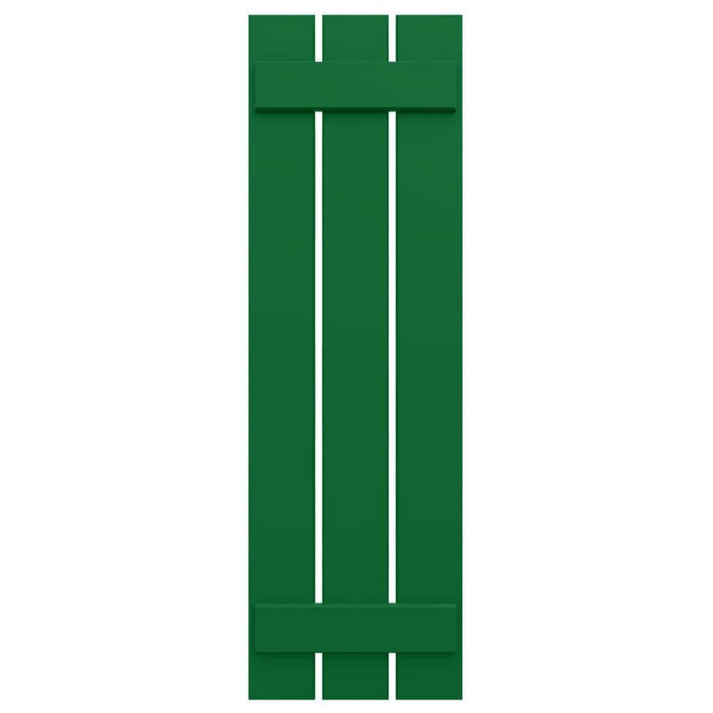 17 1/8 in.W x 57 in.H EnduraCore Composite 3-Board Spaced Board-n-Batten Shutters, Viridian Green (Pair-No Hardware) price history on PriceWatchPro