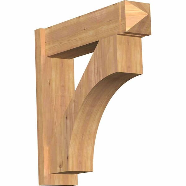 Ekena Millwork 8 in. x 30 in. x 30 in. Westlake Arts and Crafts Smooth Western Red Cedar Outlooker