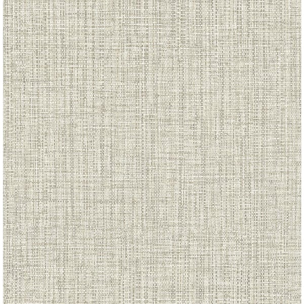 A-Street Prints Rattan Off-White Woven Paper Strippable Wallpaper (Covers 56.4 sq. ft.)