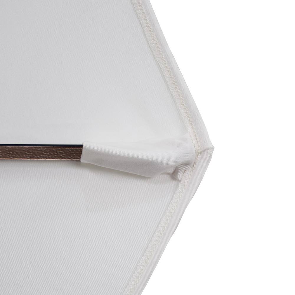 11 ft. Bronze Aluminum Patio Umbrella with Terrace Sequoia Canopy
