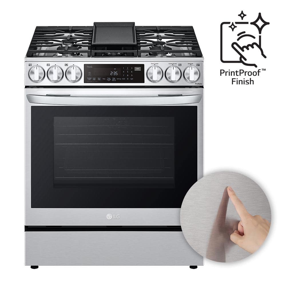 LG 30" Stainless Steel Gas Range with Convection and Air Fry