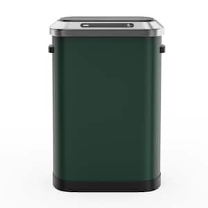 50 L/13.2 Gal. Stainless Steel Automatic Sensor Kitchen/Bathroom Trash Can in Green
