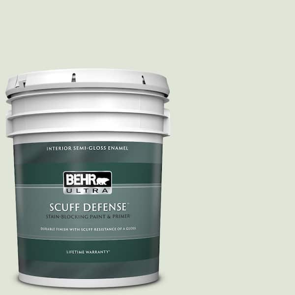 BEHR ULTRA 5 gal. #S390-1 Sounds of Nature Extra Durable Semi-Gloss Enamel Interior Paint & Primer