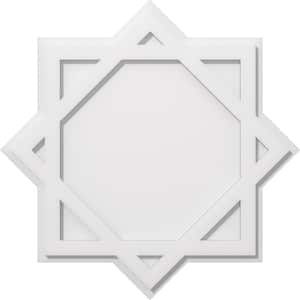 1 in. P X 13-1/4 in. C X 24 in. OD Axel Architectural Grade PVC Contemporary Ceiling Medallion