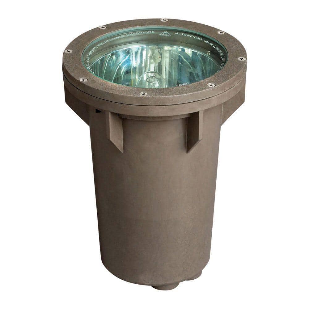 Elegant Bronze Finish 1-Light Outdoor Well Lamp