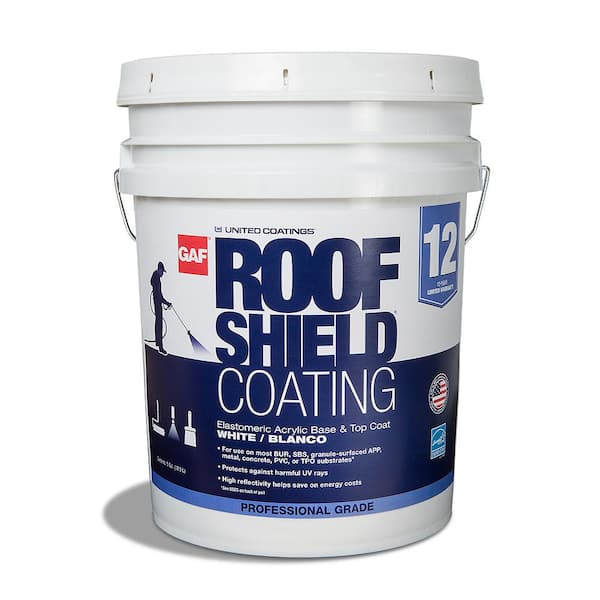 GAF Coatings 5-Gallon Silicone Reflective Roof Coating (20-Year Limited Warranty)