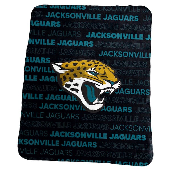 logobrands Jacksonville Jaguars Multi-Colored Classic Fleece Throw