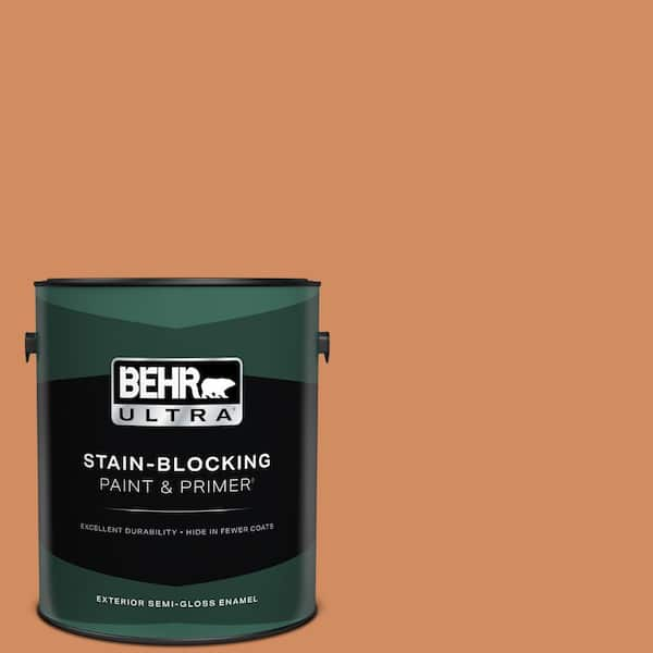 BEHR ULTRA 1 gal. #240D-5 Grounded Semi-Gloss Enamel Exterior Paint & Primer