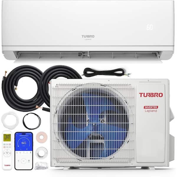 Lapland 12,000 BTU Ductless Mini Split Inverter AC with Heat Pump, 24 SEER2, 115-Volt, Wifi