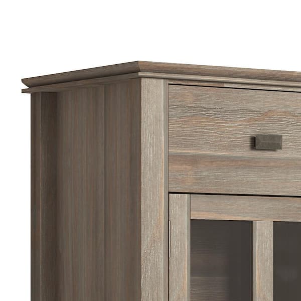 Simpli Home Artisan Solid Wood 54 in. Wide Transitional Sideboard Buffet  Credenza in Distressed Grey AXCHOL012-GR - The Home Depot