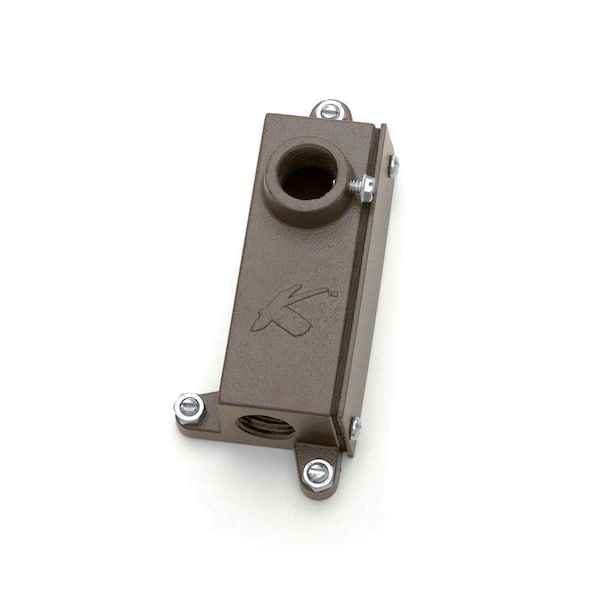 KICHLER Textured Architectural Bronze Outdoor Landscape Junction Box Mounting Bracket (1-Pack)