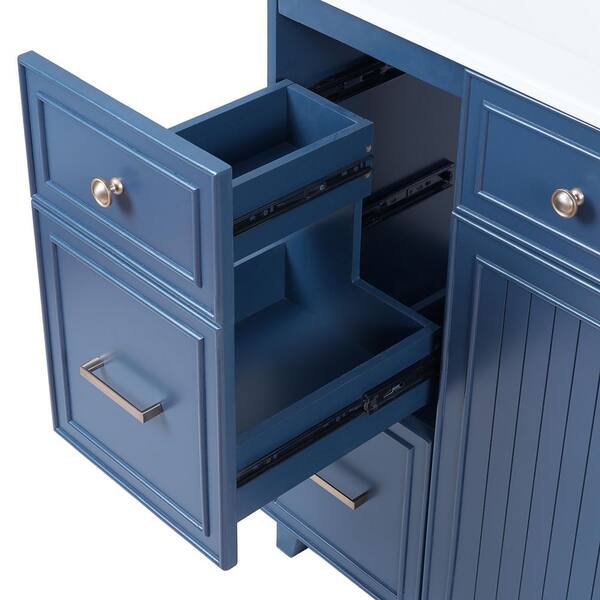 BALCONY アイボリー 36 eclife 36 in. W x 18.1 in. D x 18.1 in. H Single Sink Bath