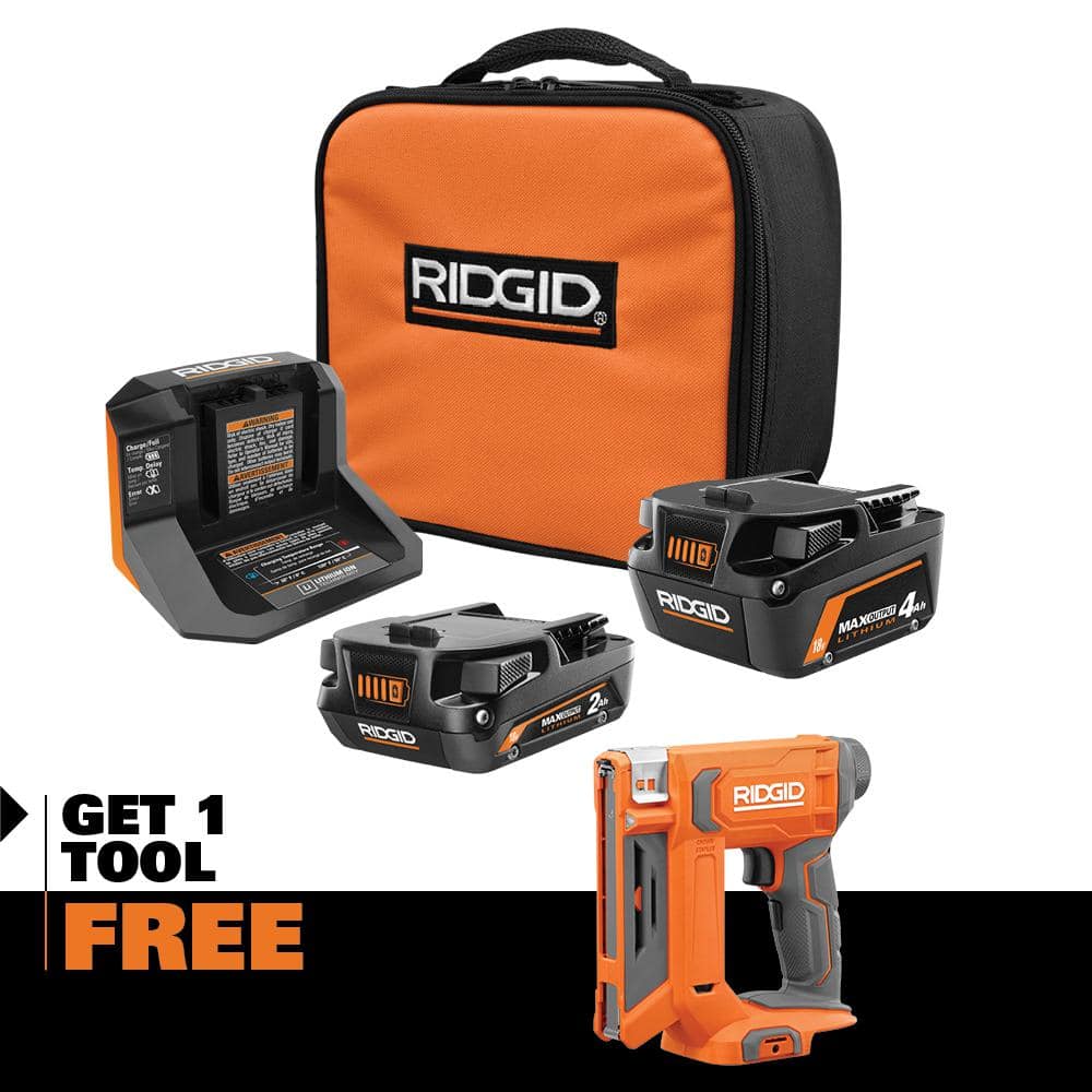 18V MAX Output Kit with 4.0 Ah MAX Output Battery, 2.0 Ah Battery, Charger, & 18V Cordless Crown Stapler price history on PriceWatchPro