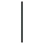 Aquatine 2 in. x 2 in. x 5.93 ft. Black Aluminum Soft Surface Pool Fence Post