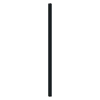 Aquatine 2 in. x 2 in. x 5.93 ft. Black Aluminum Soft Surface Pool Fence Post