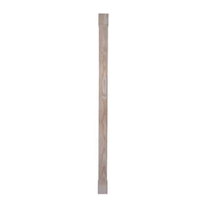 5.625 in. D x 5.6875 in. W x 104 in. L Unfinished Natural Ash Wood Lally Column Wrap