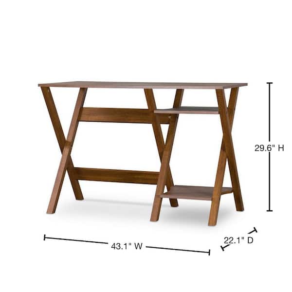 Baxton Studio Crossroads Writing Desk Baxton Studio Crossroads Writing Desk