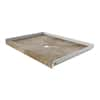 FlexStone 34 in. x 48 in. Single Threshold Shower Base with Center ...