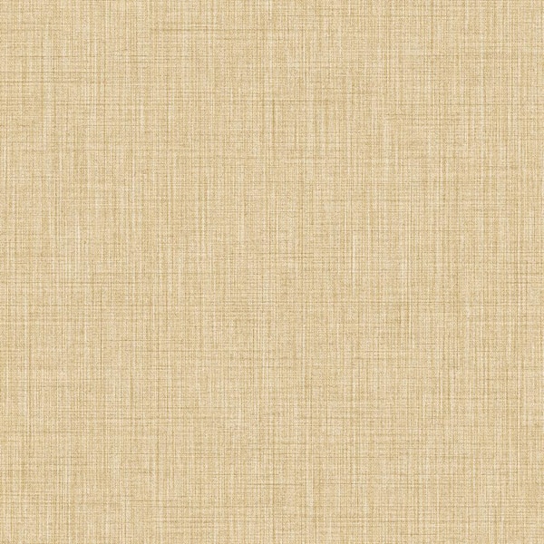 Unbranded Italian Design Ochre Woven Texture Vinyl on Non-Woven Non-Pasted Wallpaper Roll (Covers 57.75 sq.ft.)