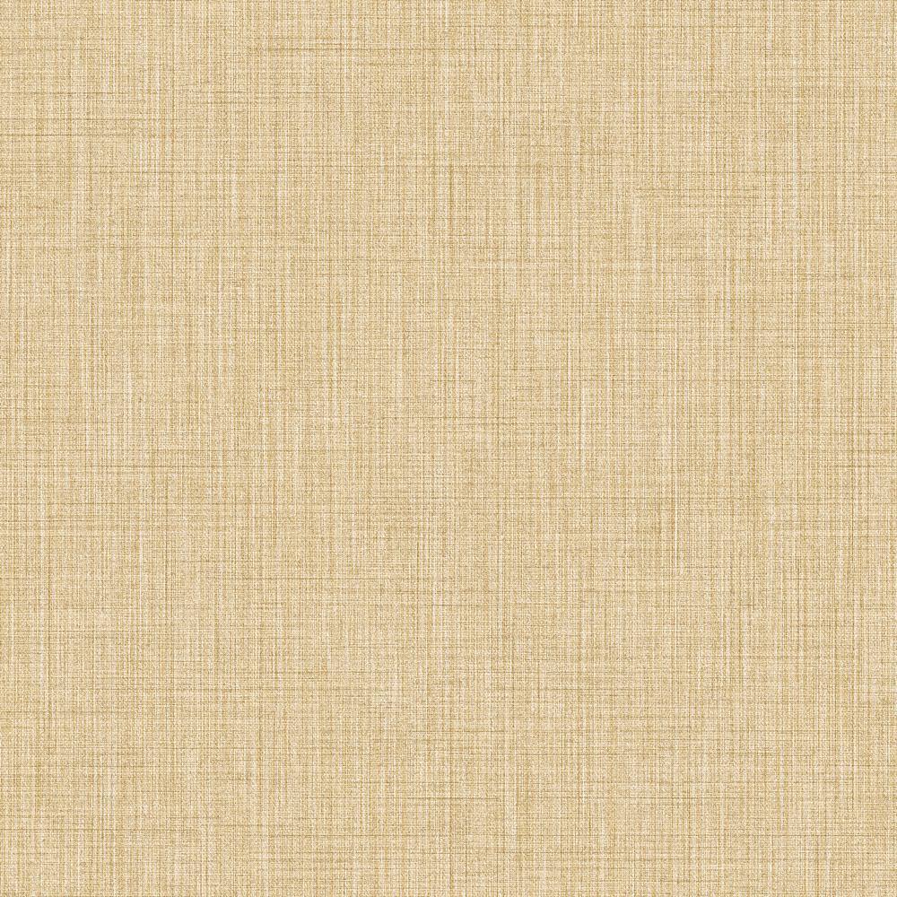 Italian Design Ochre Woven Texture Vinyl on Non-Woven Non-Pasted Wallpaper 